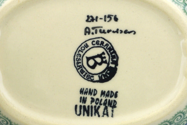7" Tray with Handles Ceramika Bona UNIKAT H4535J