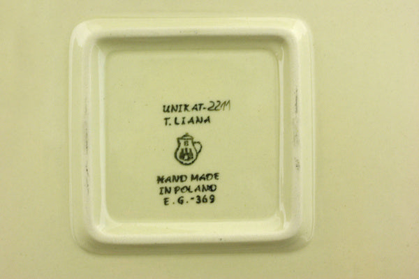 12" Square Bowl Ceramika Artystyczna UNIKAT H4840G