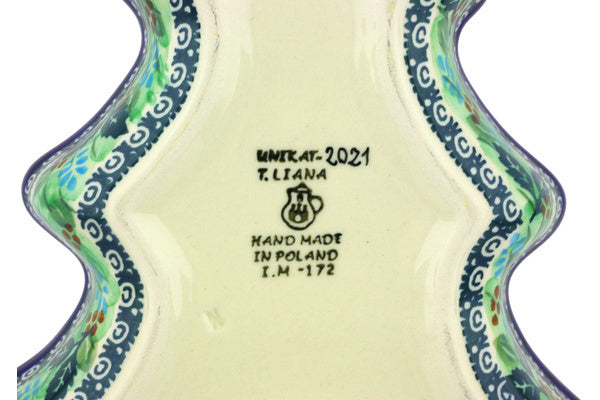 8" Divided Dish Ceramika Artystyczna UNIKAT H5043G
