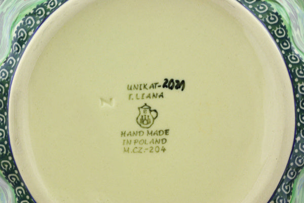 9" Scalloped Fluted Bowl Ceramika Artystyczna UNIKAT H5051G