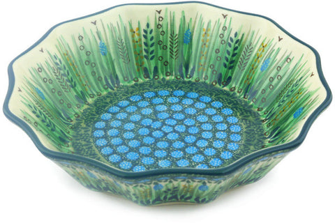 9" Fluted Bowl Ceramika Artystyczna UNIKAT H5171G