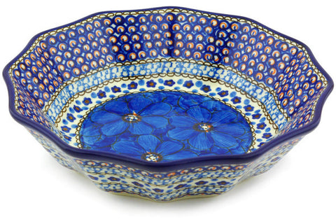 9" Fluted Bowl Ceramika Artystyczna UNIKAT H5193G