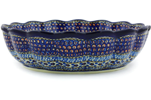 11" Scalloped Bowl Ceramika Artystyczna UNIKAT H5310G