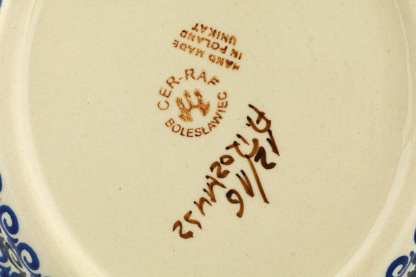 9" Platter with Handles Cer-raf UNIKAT H5413I