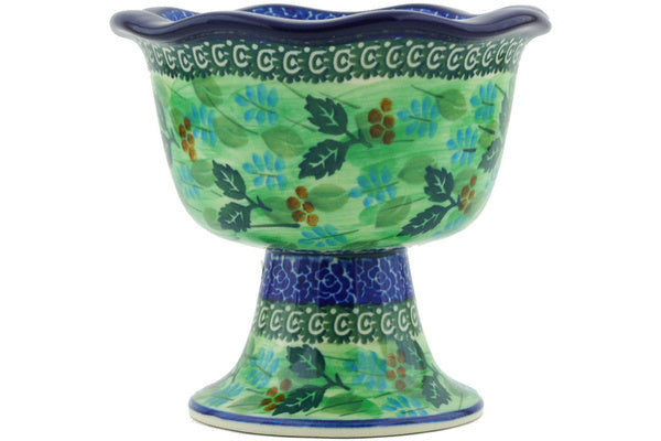 5" Bowl with Pedestal Ceramika Artystyczna UNIKAT H5473G
