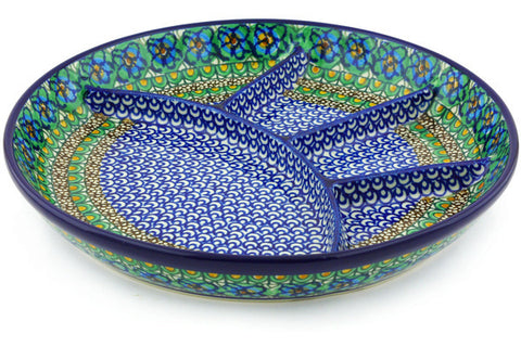 11" Divided Dish Ceramika Artystyczna UNIKAT H5528G