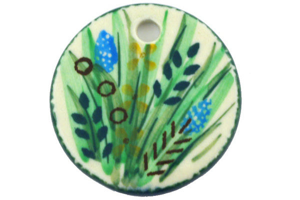 1" Circle Pendant Ceramika Artystyczna UNIKAT H5774G