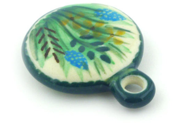 2" Circle Pendant Ceramika Artystyczna UNIKAT H5776G