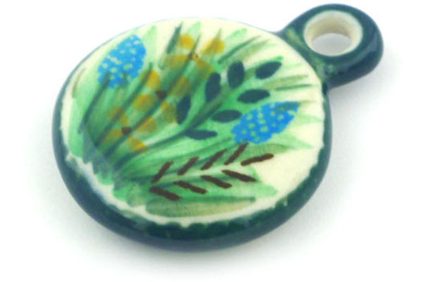 2" Circle Pendant Ceramika Artystyczna UNIKAT H5776G