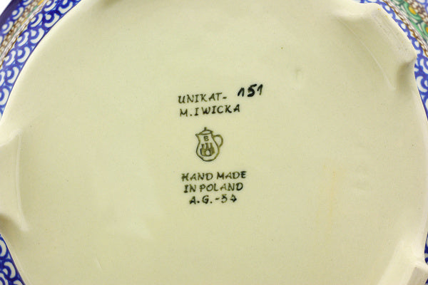 10" Scalloped Bowl Ceramika Artystyczna UNIKAT H5940G