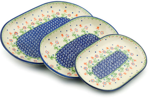 13" Set of 3 Platters Cer-maz H5990I