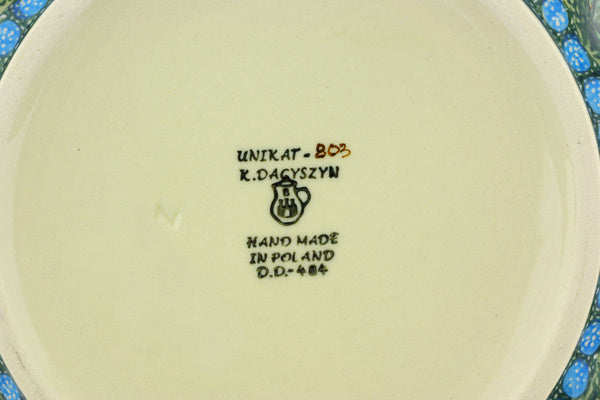 11" Scalloped Fluted Bowl Ceramika Artystyczna UNIKAT H6027G