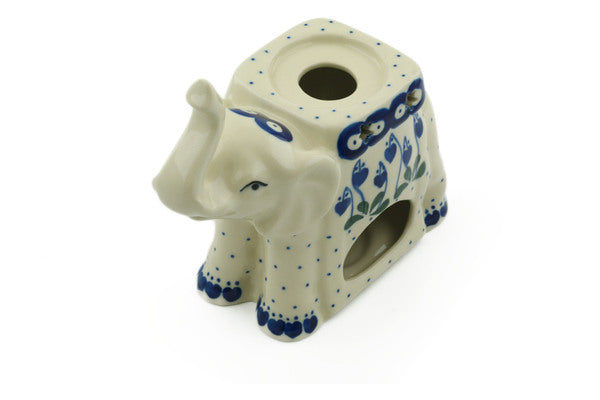 7" Elephant Candle Holder Ceramika Artystyczna H6062I