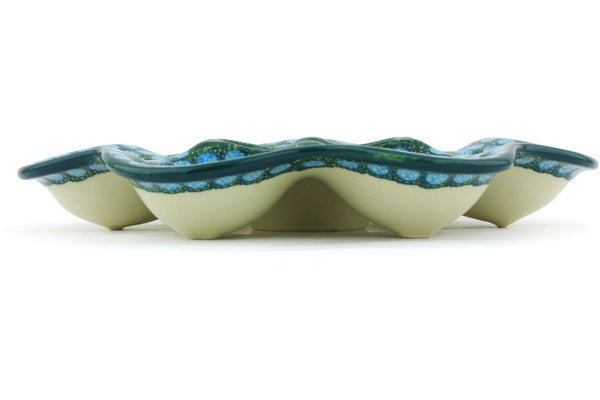 8" Egg Plate Ceramika Artystyczna UNIKAT H6116G
