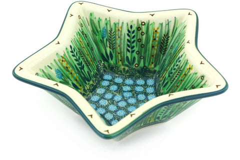 8" Star Shaped Bowl Ceramika Artystyczna UNIKAT H6211G