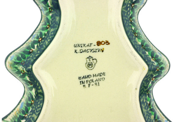 8" Divided Dish Ceramika Artystyczna UNIKAT H6444G