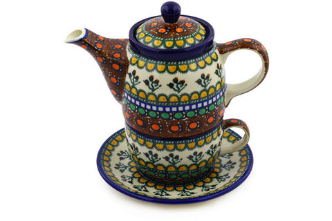 17 oz Tea Set for One Ceramika Artystyczna UNIKAT H6581E