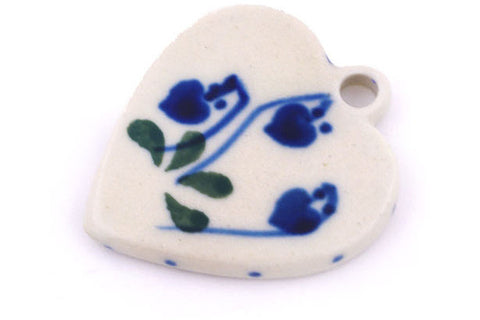 1" Heart Pendant Ceramika Artystyczna H6632G