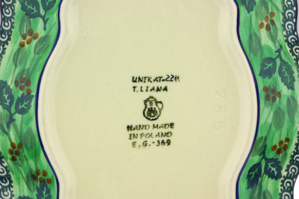 11" Platter Ceramika Artystyczna UNIKAT H6802G