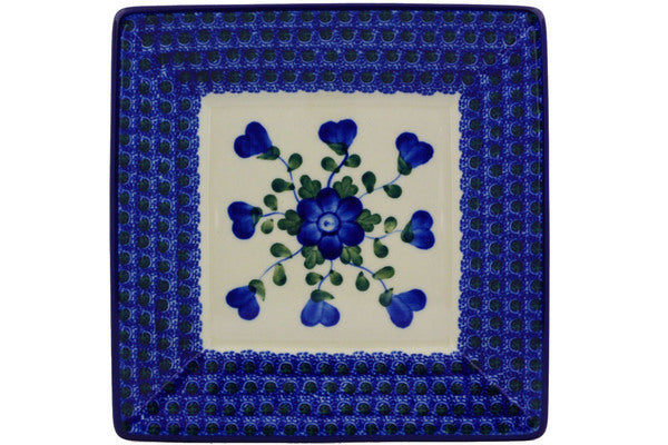8" Square Plate Ceramika Artystyczna H6935A