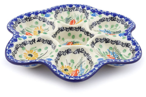 8" Egg Plate Ceramika Artystyczna UNIKAT H7403I