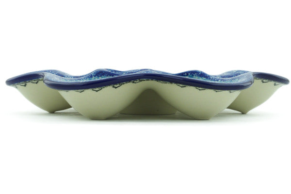 8" Egg Plate Ceramika Artystyczna UNIKAT H7405I