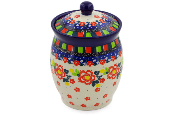 6" Jar with Lid Ceramika Artystyczna UNIKAT H7502J