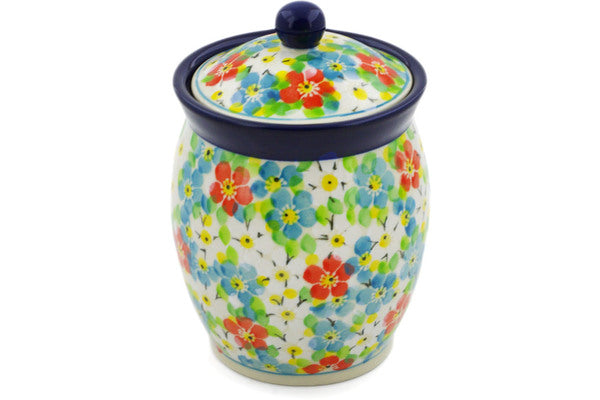 5" Jar with Lid Ceramika Artystyczna UNIKAT H7523J