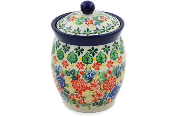 5" Jar with Lid Ceramika Artystyczna UNIKAT H7530J