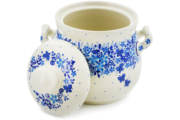 6" Jar with Lid and Handles Ceramika Artystyczna UNIKAT H7630J