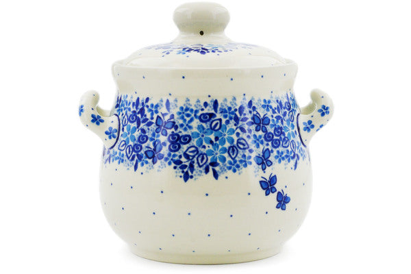 6" Jar with Lid and Handles Ceramika Artystyczna UNIKAT H7630J