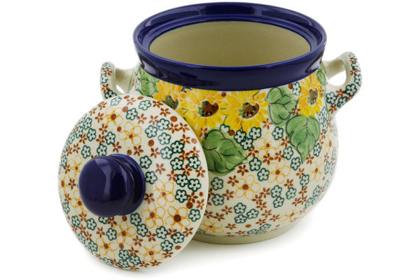 7" Jar with Lid and Handles Ceramika Artystyczna UNIKAT H7637J