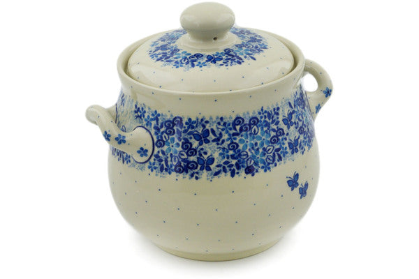 7" Jar with Lid and Handles Ceramika Artystyczna UNIKAT H7646J