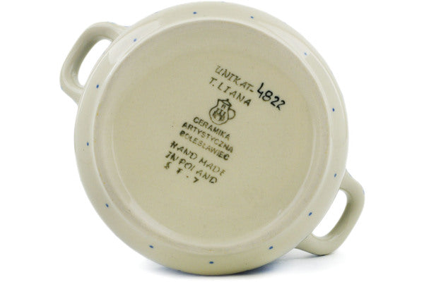 12 oz Bouillon Cup with Lid Ceramika Artystyczna UNIKAT H7935J