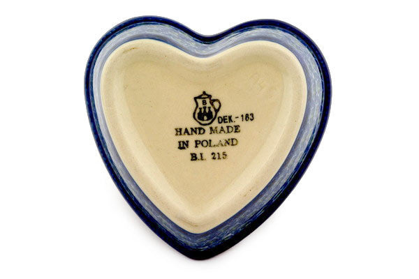 4" Heart Shaped Bowl Ceramika Artystyczna H8014C