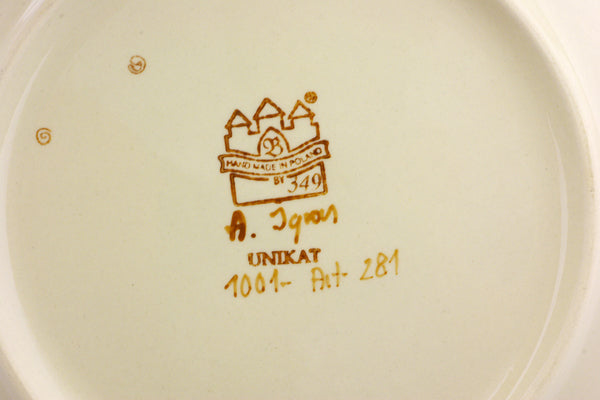 9" Plate Zaklady Ceramiczne UNIKAT H8017I