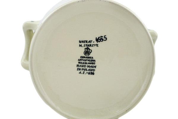 11" Jar with Lid and Handles Ceramika Artystyczna UNIKAT H8256J