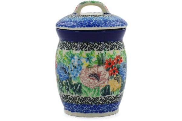 4" Jar with Lid Ceramika Artystyczna UNIKAT H8289J