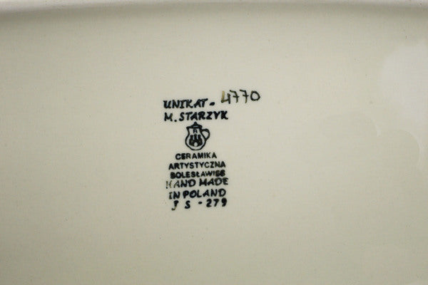 12" Rectangular Baker Ceramika Artystyczna UNIKAT H8439J