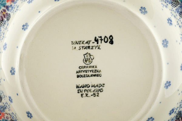 9" Pasta Bowl Ceramika Artystyczna UNIKAT H8496J