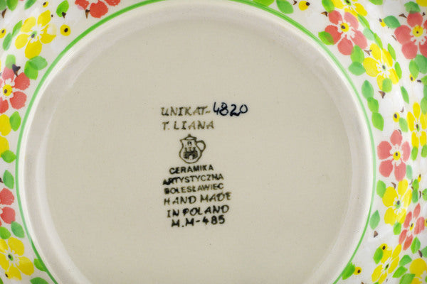 9" Pasta Bowl Ceramika Artystyczna UNIKAT H8505J