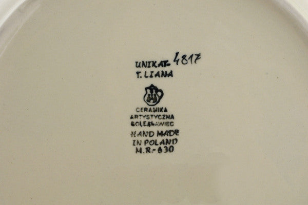 10" Plate Ceramika Artystyczna UNIKAT H8521J