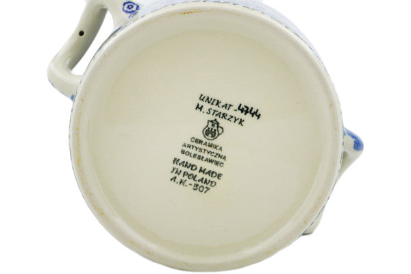 9" Jar with Lid and Handles Ceramika Artystyczna UNIKAT H8548J