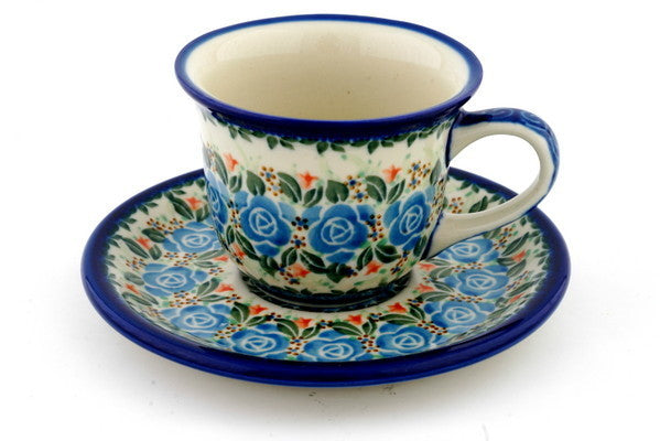 7 oz Cup with Saucer Ceramika Artystyczna UNIKAT H8712A