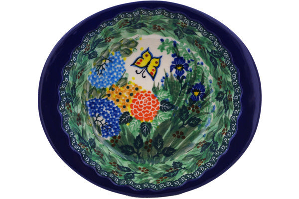 8" Fluted Bowl Ceramika Artystyczna UNIKAT H8796G