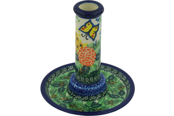 6" Candle Holder Ceramika Artystyczna UNIKAT H9425G