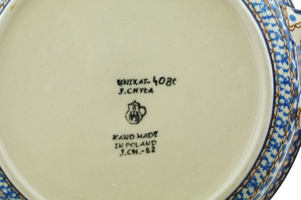 10" Round Baker with Handles Ceramika Artystyczna UNIKAT H9460G
