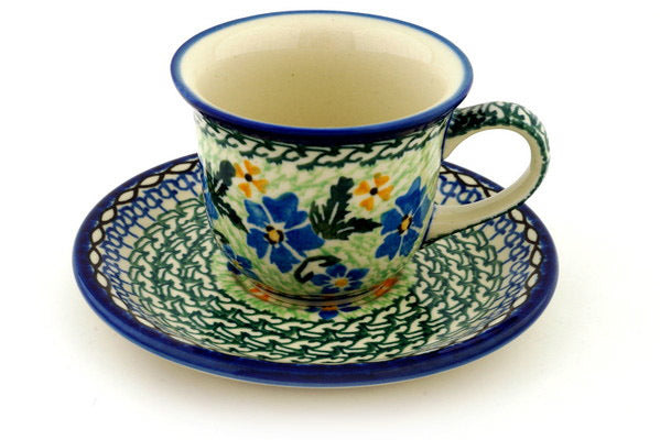 7 oz Cup with Saucer Ceramika Artystyczna UNIKAT H9590A