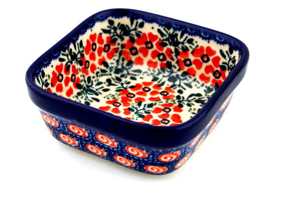 4" Square Bowl Ceramika Artystyczna UNIKAT H9677B