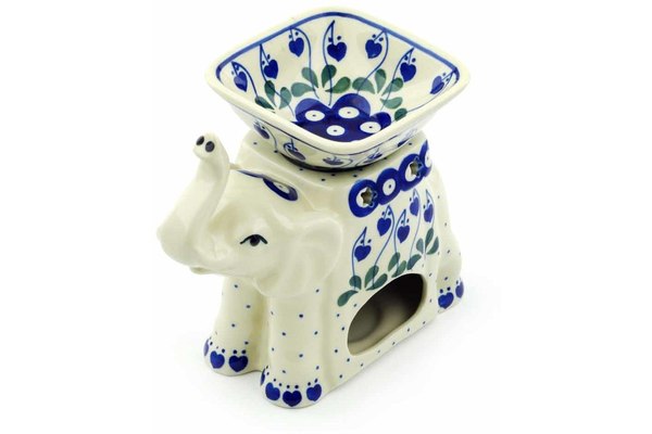 7" Elephant Candle Holder Ceramika Artystyczna H9747I